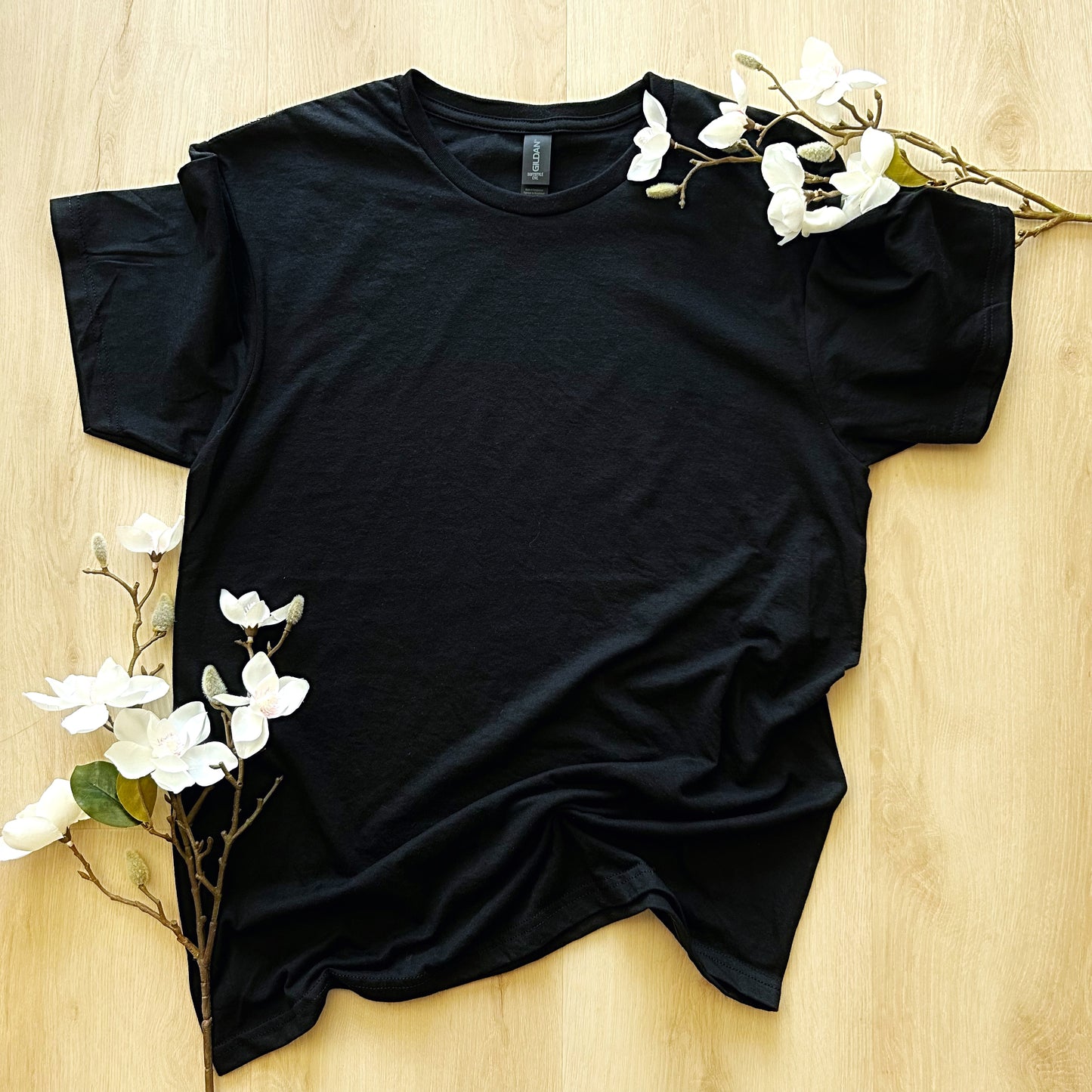 Halloween Shirt - Cute Ghost with Pink Pumpkin & Flower