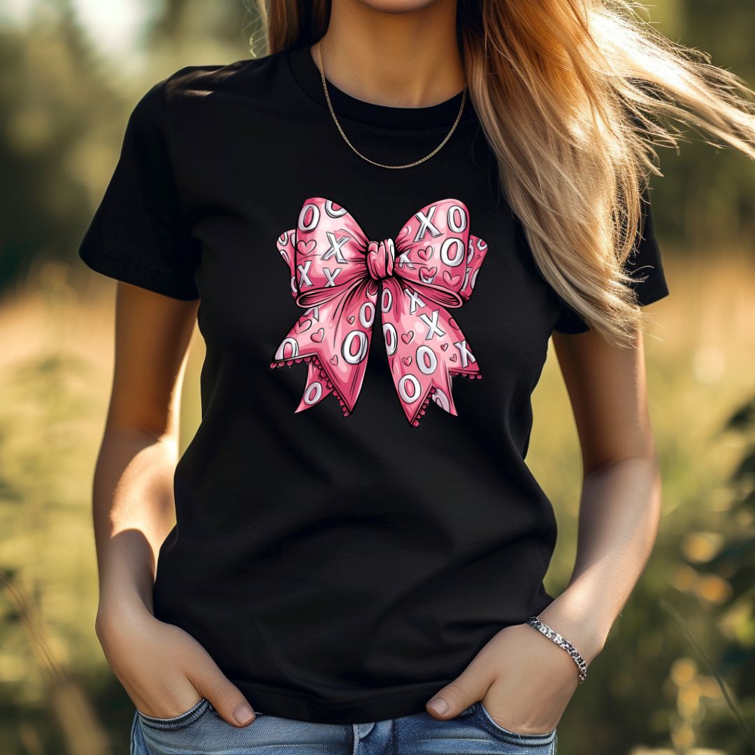 Valentine's Day Shirt - XOXO Croquette Bow