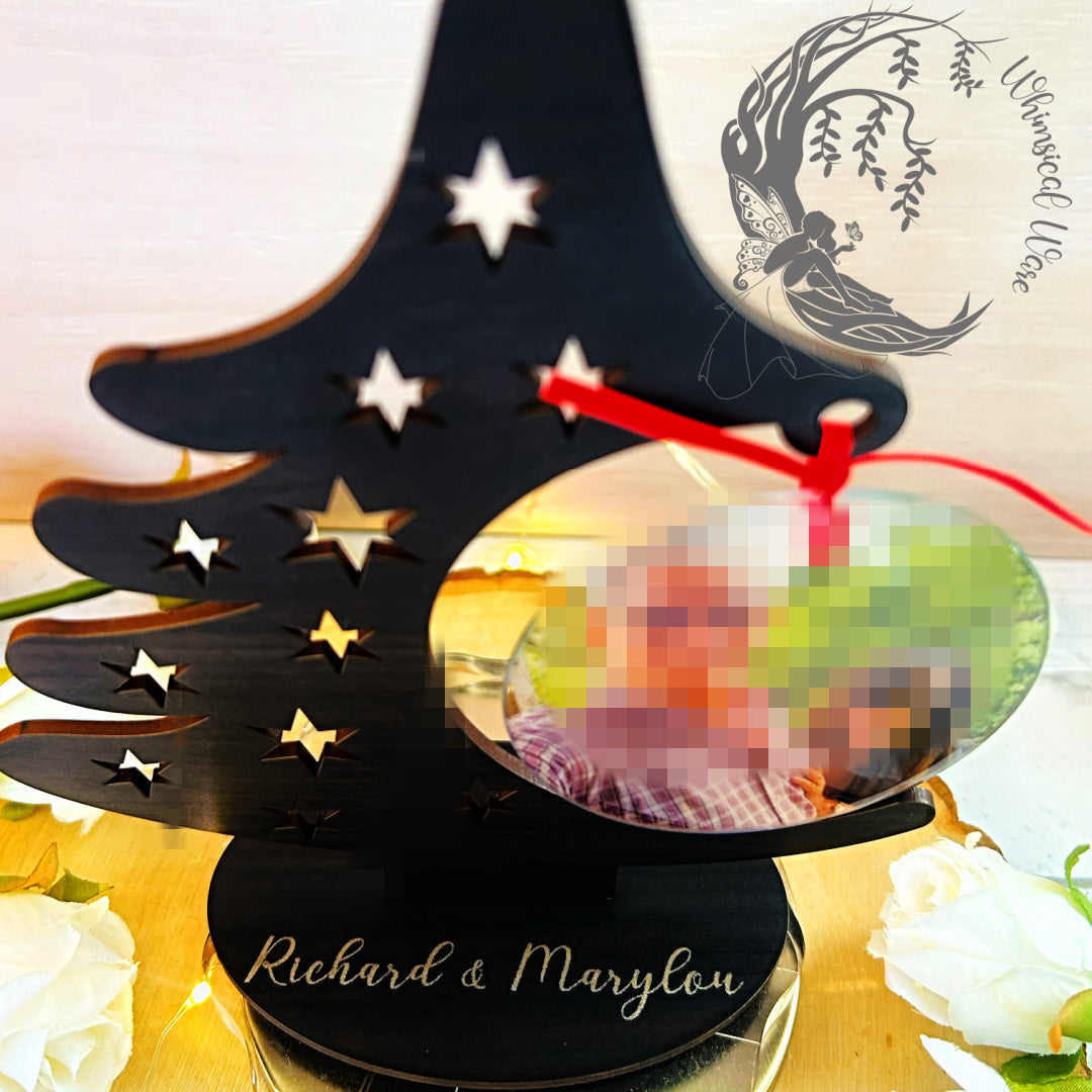 Customizable Laser-Cut Ornament Display Holder [Personalize]